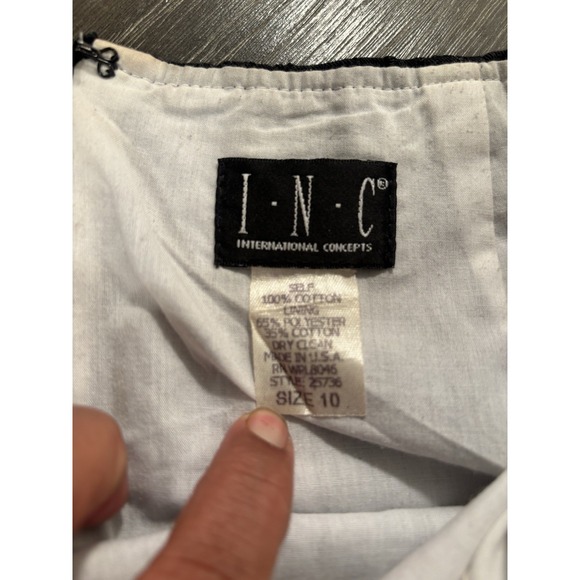Inc International Concepts Women's Black White  Skirt, Vintage Y2K Style Size 10 - Picture 7 of 10
